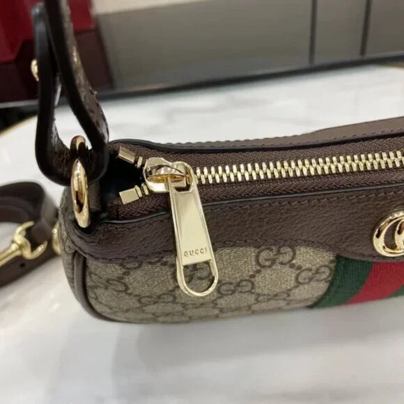 Gucci Ophidia Canvas Shoulder Bag (Small Size)